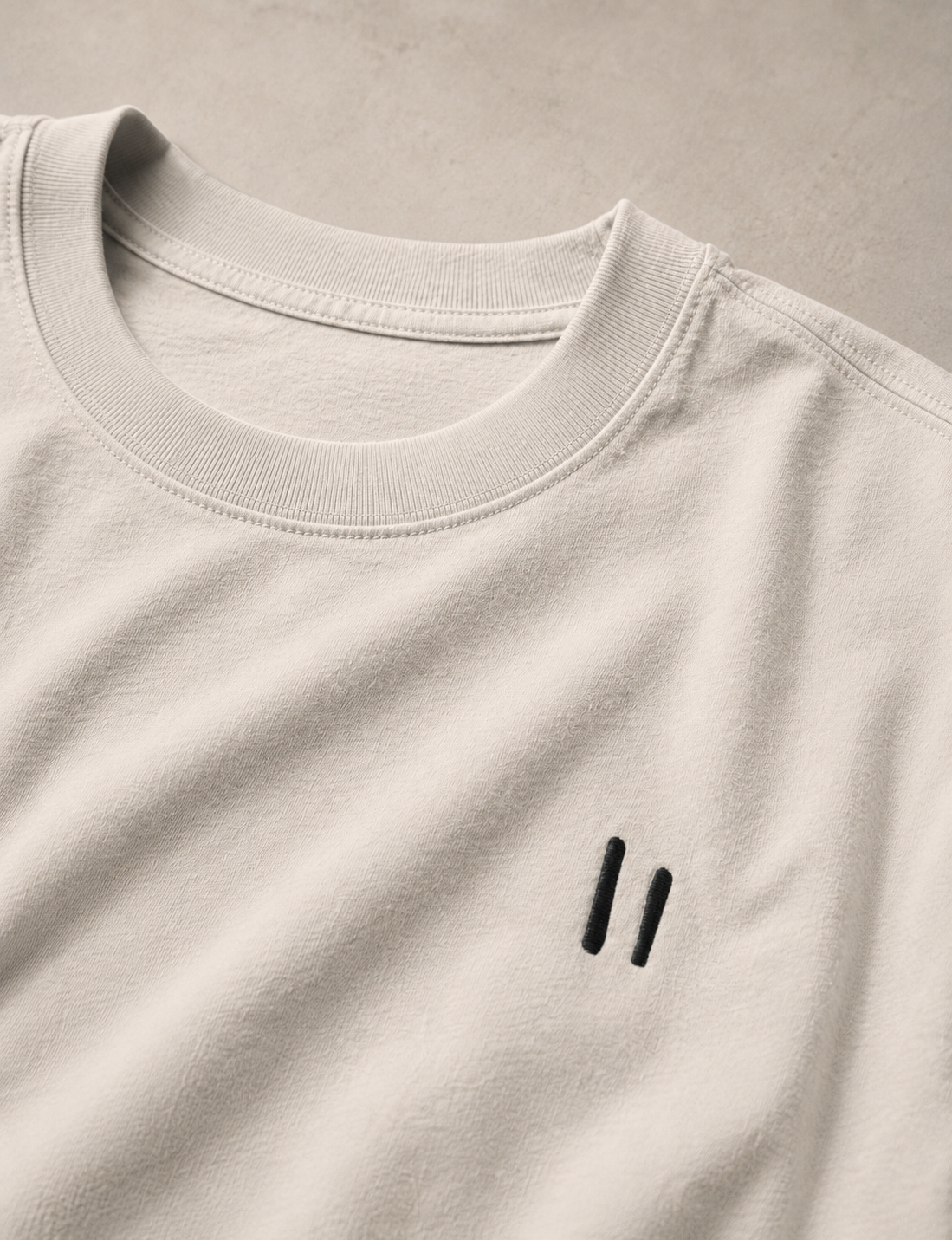 oversized T-Shirt – faded bone