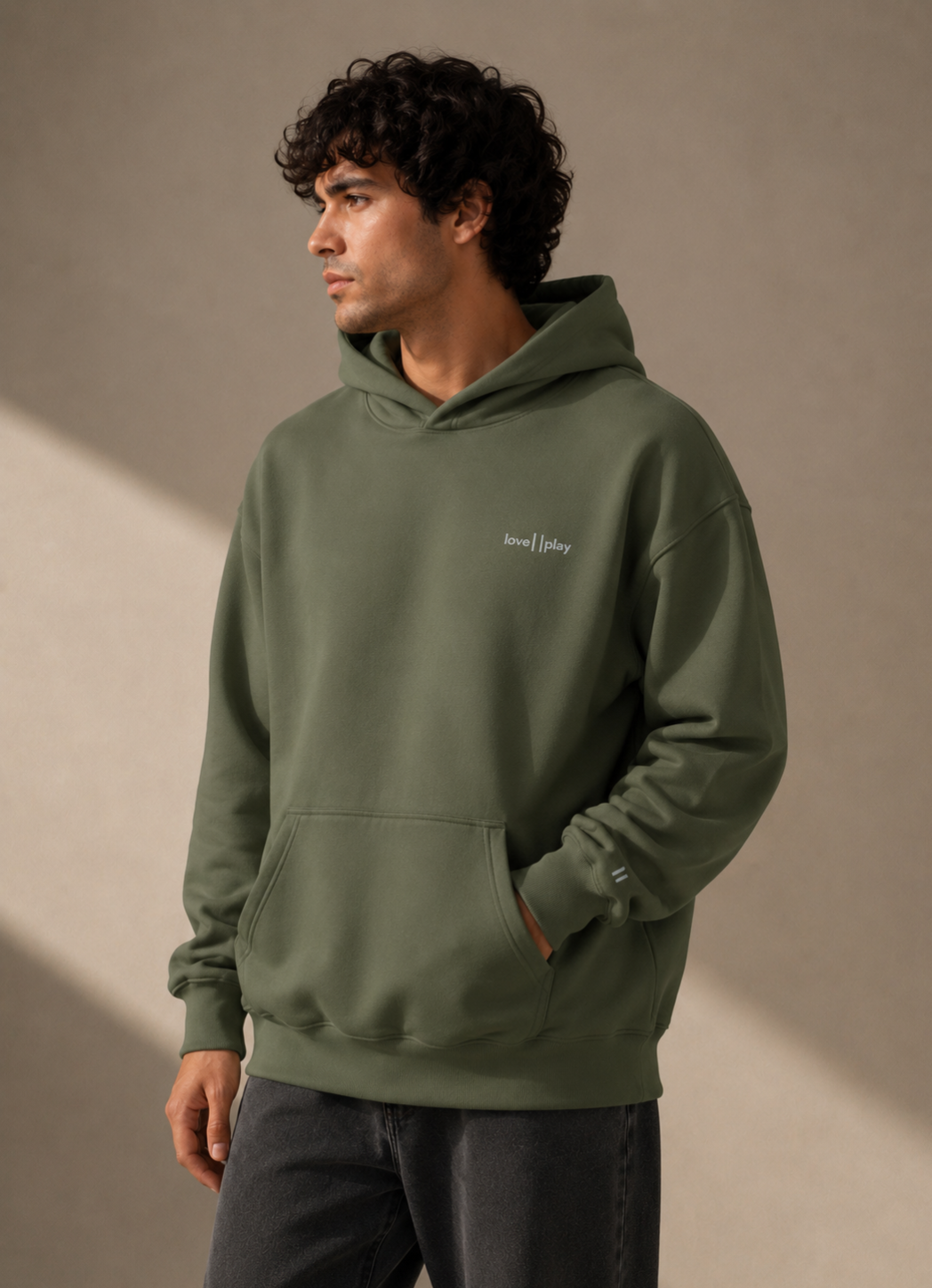 oversized Hoodie – olive