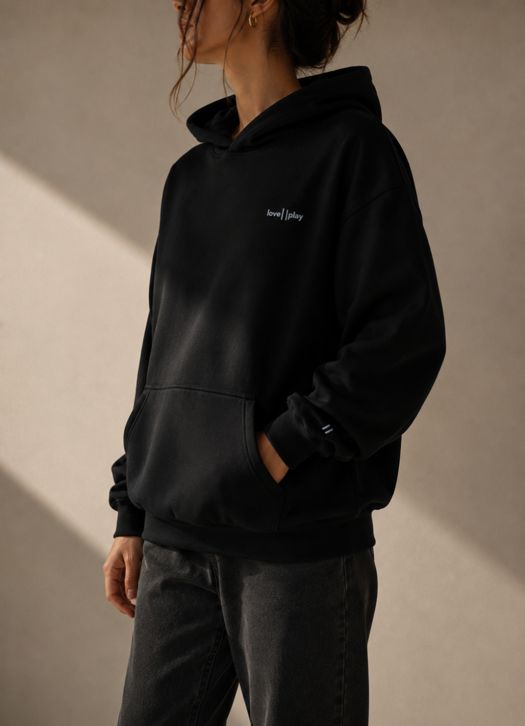 oversized Hoodie – black