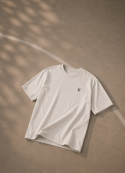 oversized T-Shirt – faded bone