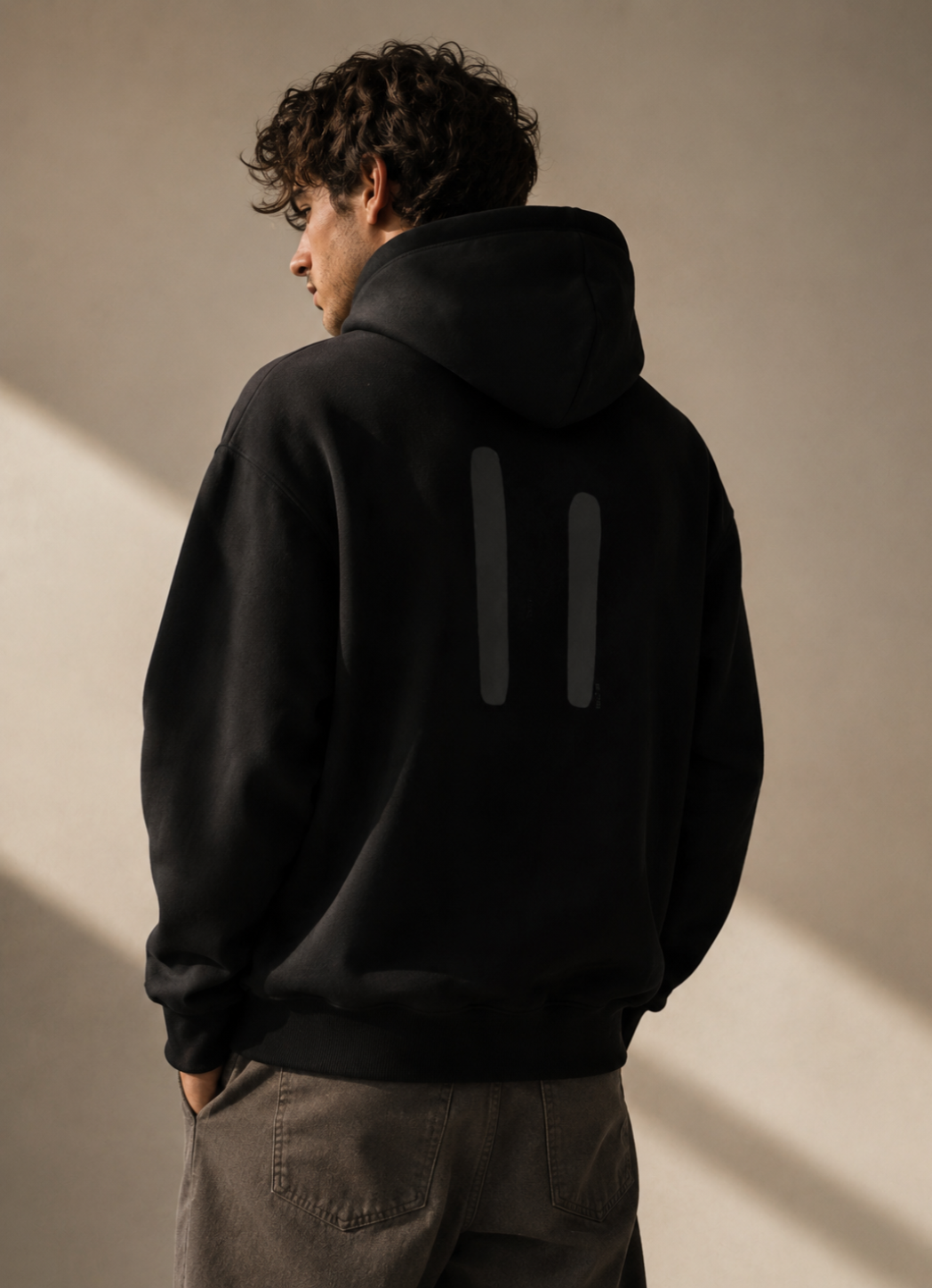 oversized Hoodie – black