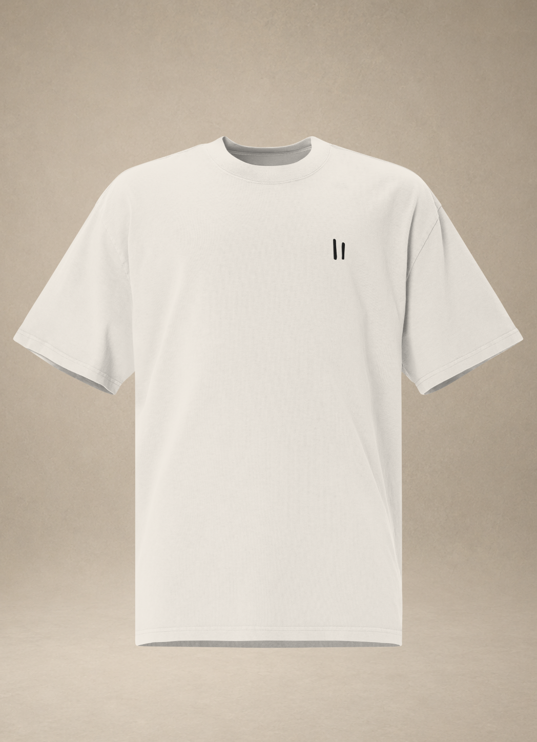 oversized T-Shirt – faded bone