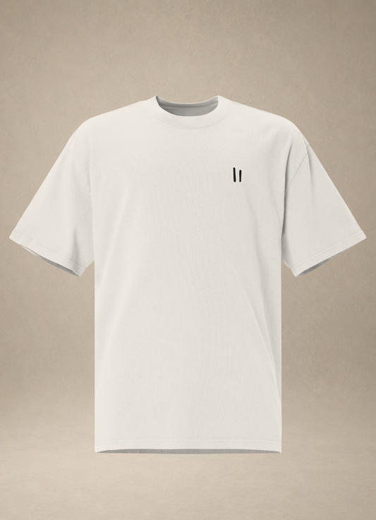 oversized T-Shirt – faded bone